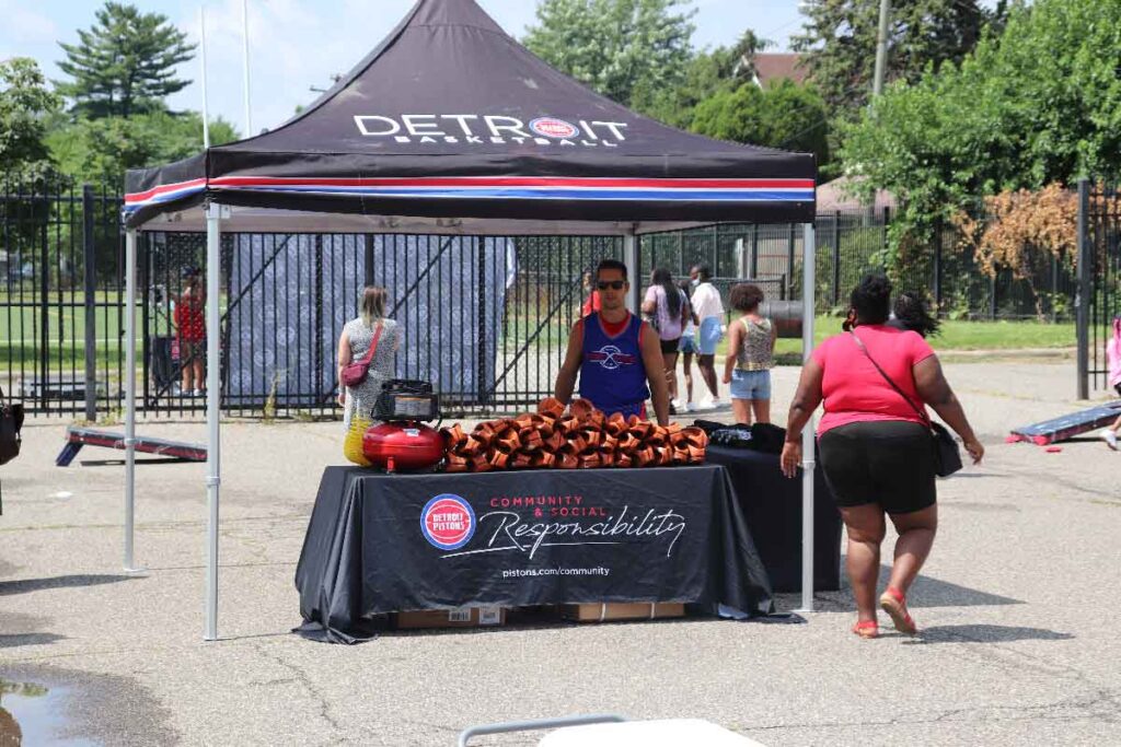 The Detroit Pistons Community Giving Project | SAY Play Center