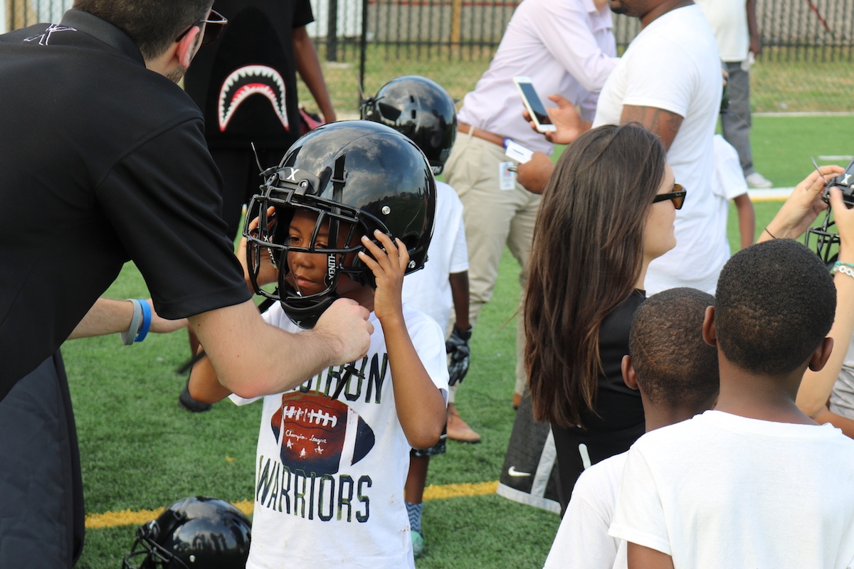 Xenith Team Visits SAY Play to Deliver New Football Gear | SAY Play Center